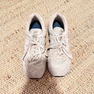 New Balance 574 Cream Sneakers